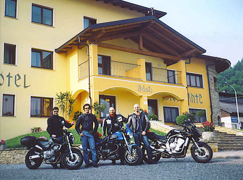 4 Bikers all'Hotel Bel Sito di Borgo San Dalmazzo (CN)